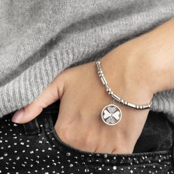 Bracciale Donna Lotus Style LS2467/2/1 In Acciaio Con Quadrifoglio E Strass
