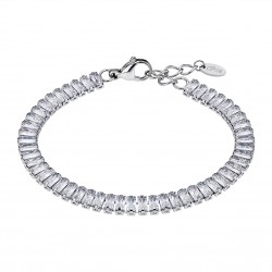 Bracciale Donna Tennis Lotus Style LS2570/2/1 In Acciaio Con Zirconi Baguette
