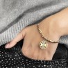 Bracciale Donna Lotus Style LS2467/2/2 In Acciaio Dorato Con Quadrifoglio E Strass