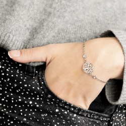 Bracciale Donna Lotus Style LS2600/2/1 In Acciaio Con Albero Della Vita E Strass
