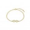 Bracciale Donna Lotus Silver LP1859-2/3 In Argento Dorato Con Infinito E Zirconi
