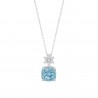 Collana Donna Lotus Silver LP3903-1/2 In Argento Con Zircone Azzurro