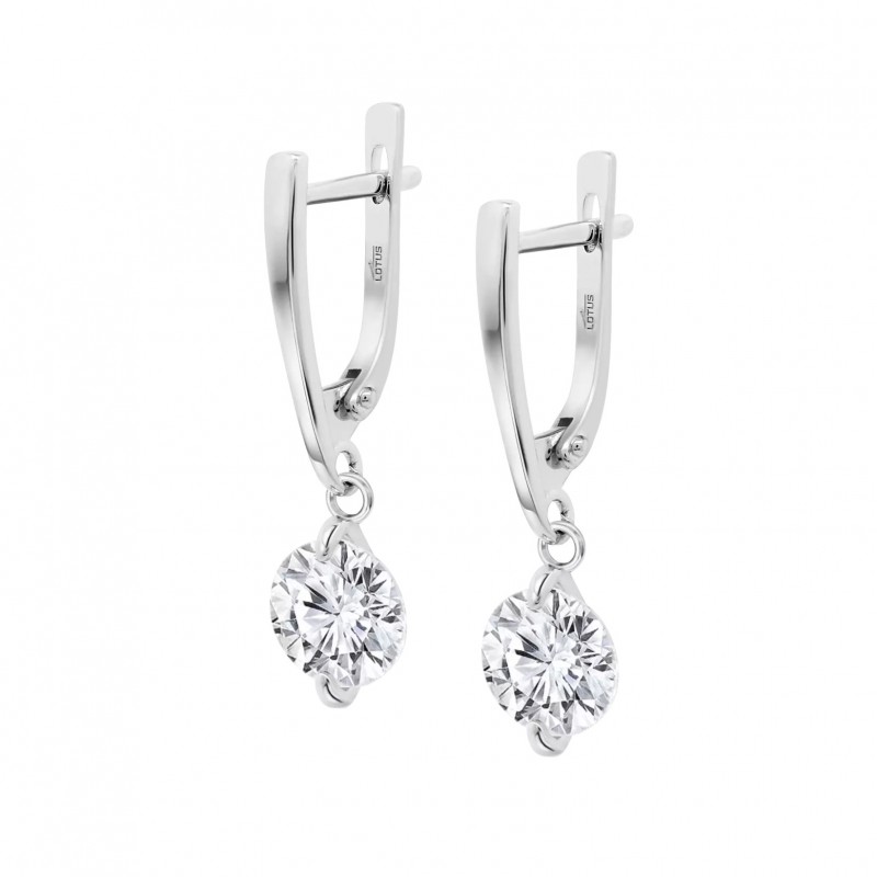 Orecchini Donna Lotus Silver LP3807-4/1 Pendenti In Argento Con Zircone