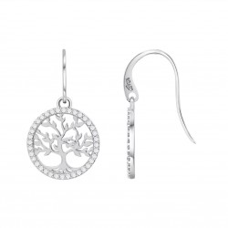 Orecchini Donna Lotus Silver LP1746-4/1 Pendenti Con Albero Della E Zirconi