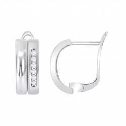Orecchini Donna Lotus Silver LP3328-4/1 In Argento Con Chiusura A Monachella