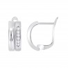 Orecchini Donna Lotus Silver LP3328-4/1 In Argento Con Chiusura A Monachella