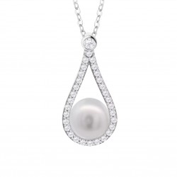 Collana Donna Lotus Silver LP3481-1/1 1 In Argento Con Perla E Zirconi
