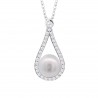 Collana Donna Lotus Silver LP3481-1/1 1 In Argento Con Perla E Zirconi