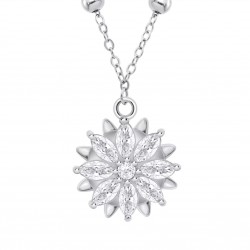 Collana Donna Lotus Silver LP3827-1/1 In Argento Con Pendente Fiore
