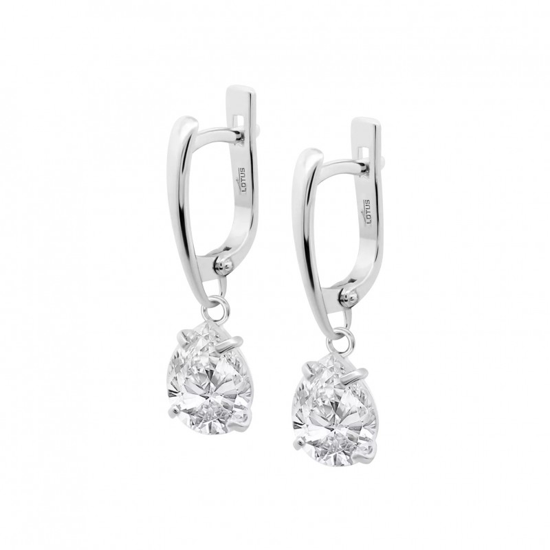 Orecchini Donna Lotus Silver LP3809-4/1 In Argento Pendenti Con Zircone A Goccia