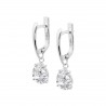 Orecchini Donna Lotus Silver LP3809-4/1 In Argento Pendenti Con Zircone A Goccia