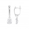 Orecchini Donna Lotus Silver LP3809-4/1 In Argento Pendenti Con Zircone A Goccia