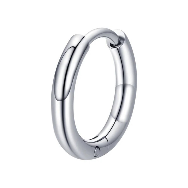 Mono Orecchino Unisex Luca Barra OK1678 In Acciaio Cerchio 12 mm