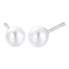 Orecchini Donna Luca Barra OK932 In Acciaio Con Perla Bianca 6 mm