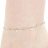 Cavigliera Donna Luca Barra CV172 In Acciaio Con Zirconi Bianchi