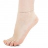 Cavigliera Donna Luca Barra CV172 In Acciaio Con Zirconi Bianchi