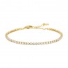 Bracciale Tennis Donna Luca Barra BK2873 In Acciaio Dorato Con Zirconi 2 mm