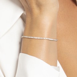 Bracciale Tennis Donna Luca Barra BK2873 In Acciaio Dorato Con Zirconi 2 mm