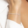 Bracciale Tennis Donna Luca Barra BK2873 In Acciaio Dorato Con Zirconi 2 mm
