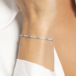 Bracciale Tennis Donna Luca Barra BK2878 In Acciaio Con Zirconi Multicolore 2 mm
