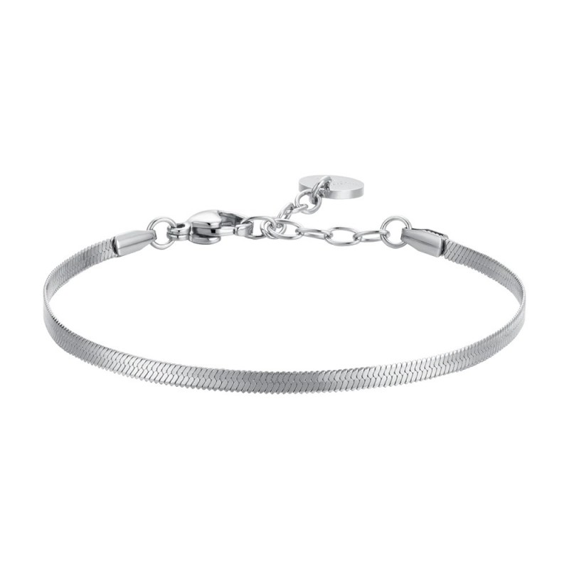 Bracciale Donna Luca Barra BK2784 In Acciaio Maglia Snake 2,5 mm