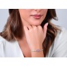 Bracciale Tennis Donna Luca Barra BK2737 In Acciaio Con Zircone Rosa