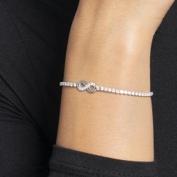 Bracciale Tennis Donna Luca Barra BK2864 Con Infinito E Zirconi 2 mm