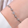Bracciale Donna Luca Barra BK2748 In Acciaio Con Quadrifogli E Zirconi
