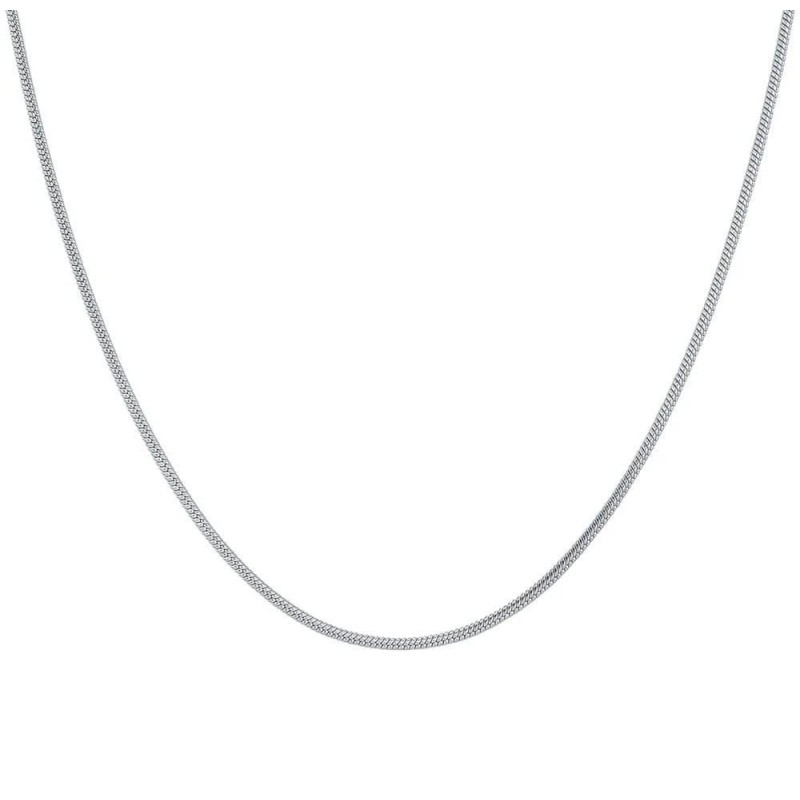 Collana Uomo Luca Barra CL387 In Acciaio Maglia Coda Di Topo 2 mm
