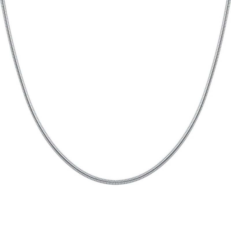 Collana Uomo Luca Barra CL388 In Acciaio Maglia Coda Di Topo 2,3 mm