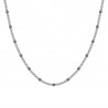 Collana Uomo Luca Barra CL369 In Acciaio Con Elementi Antracite