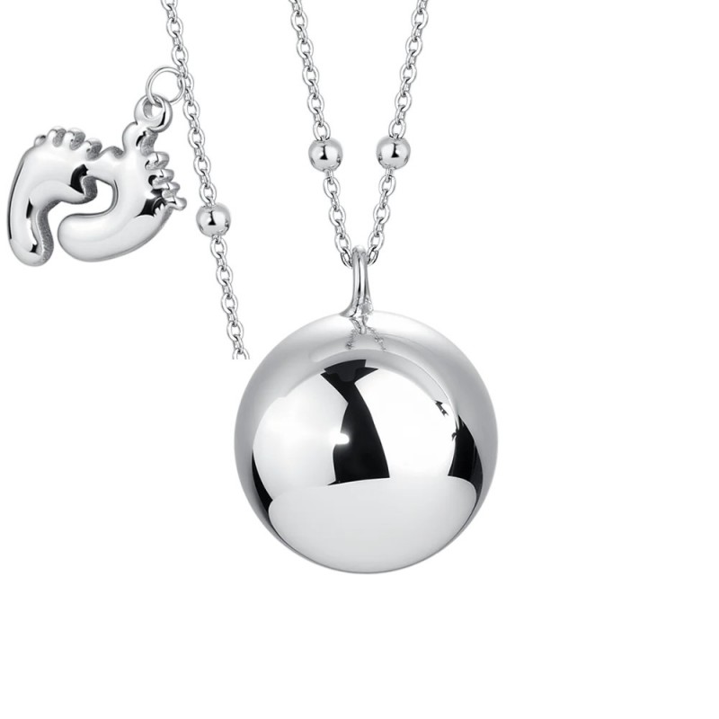 Collana Donna Chiama Angeli Luca Barra CK2265 Con Charm Piedini