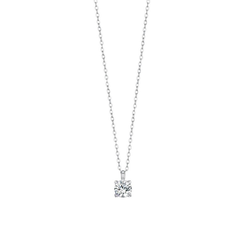 Collana Donna Luca Barra CK2140 In Acciaio Punto Luce Con Zircone 5 mm
