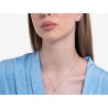 Collana Donna Luca Barra CK2140 In Acciaio Punto Luce Con Zircone 5 mm