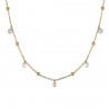 Collana Donna Luca Barra CK2182 In Acciaio Dorato Con Zirconi