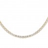 Collana Tennis Donna Luca Barra CK2207 In Acciaio Dorato Con Zirconi 2 mm
