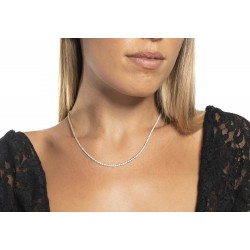 Collana Tennis Donna Luca Barra CK2207 In Acciaio Dorato Con Zirconi 2 mm