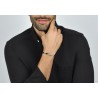 Bracciale Uomo Luca Barra BA1653 In Acciaio Con Particolari Neri