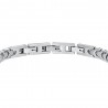 Bracciale Uomo Luca Barra BA1758 In Acciaio Con Centrale IP Nero