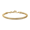 Bracciale Uomo Luca Barra BA1974 In Acciaio Dorato Maglia Coda Di Topo 3 mm
