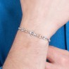 Bracciale Uomo Luca Barra BA1877 In Acciaio Con Ancora E Particolari Rosé