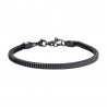 Bracciale Uomo Luca Barra BA1966 In Acciaio IP Nero