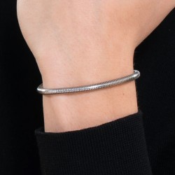 Bracciale Uomo Luca Barra BA1853 In Acciaio Maglia Coda Di Topo 4 mm