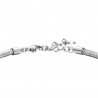 Bracciale Uomo Luca Barra BA1853 In Acciaio Maglia Coda Di Topo 4 mm