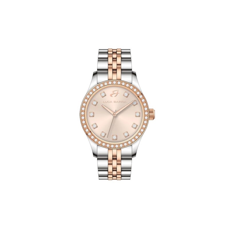 Orologio Donna Luca Barra BW353 In Acciaio Con Cinturino Bicolore