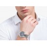 Orologio Uomo Luca Barra BU144 Solo Tempo In Acciaio Con Quadrante Nero