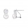 Orecchini Donna Lotus Silver LP3946-4/1 In Argento Con Perle E Zirconi