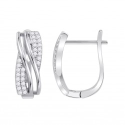 Orecchini Donna Lotus Silver LP3810-4/1 In Argento Con Zirconi Chiusura Monachella