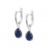 Orecchini Donna Lotus Silver LP3809-4/3 In Argento Pendenti Con Zircone Blu A Goccia