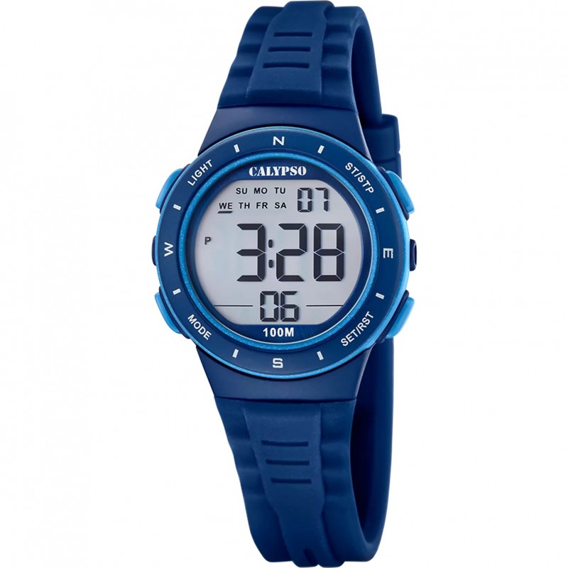 Orologio Bimbo Calypso K5885/3 Digitale Con Cinturino Blu